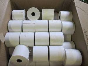 lot 82 image: box of calculator receipts paper ro...