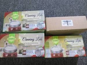 lot 84 image: lot of 308 wide mouth canning jars ...