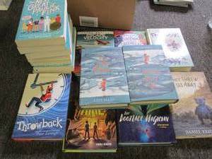 lot 130 image: box of 16 new kids books ...