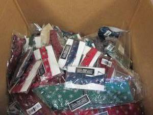 lot 145 image: box of a mixture of 100 new ties an...