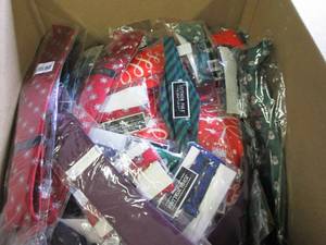 lot 146 image: box of a mixture of 100 new ties an...
