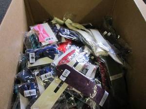 lot 147 image: box of a mixture of 100 new ties an...