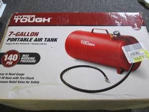 lot 152 image: hyper tough 7-gallon portable air t...