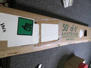 lot 158 image: 50 foot of 6 inch gutter guard ...