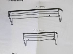 lot 166 image: angel wall shelf 31.1 x 5.1 x 8.1 i...