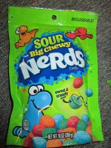 lot 182 image: 510 0z bags of sour big chewy nerd...