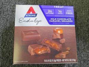 lot 193 image: 6 packages of atkins milk chocolate...
