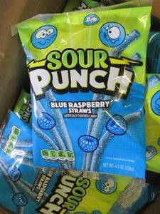 lot 200 image: 114.5 oz packages of sour punch bl...
