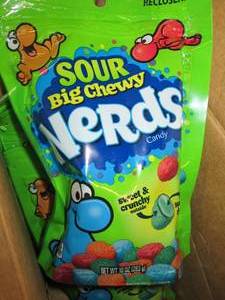 lot 205 image: 510 oz bags of sour big chewy nerd...