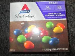 lot 222 image: 4 packages of atkins chocolate pean...