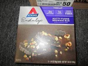 lot 245 image: 6 boxes of atkins nutty fudge brown...