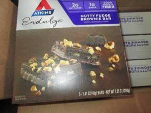 lot 246 image: 6 boxes of atkins nutty fudge brown...