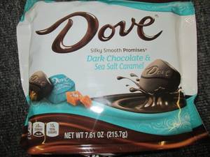 lot 262 image: 67.61oz bags of dove dark chocolat...