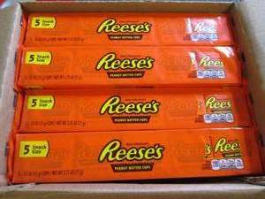 lot 303 image: 645 packs of reeses peanut butter ...