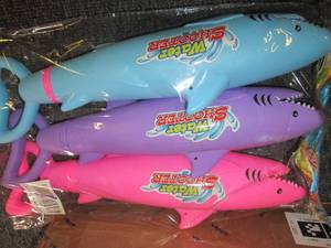 lot 337 image: 12 packages of 3 shark water shoote...