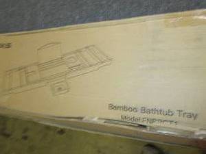 lot 340 image: bamboo bathtub tray ...