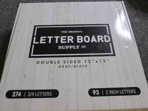 lot 348 image: new letterboard  and letters ...