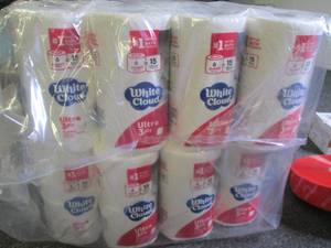 lot 368 image: 8 6 packs of giant roll white clou...