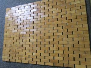 lot 389 image: wood rug 27 12 x 20 inch ...