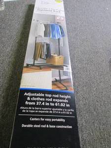 lot 392 image: mainstays adjustble 2-tier rolling ...