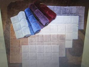 Superior 2-Pc. Checkered Bath Rug S...