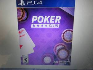 PS4 Poker Club open pkg Retail $34....