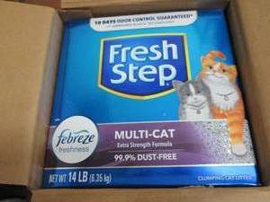Case of 3- 14 lb Boxes Fresh Step M...