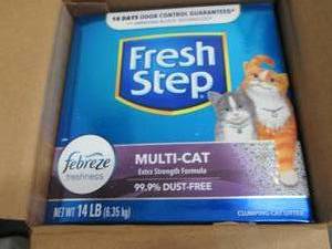 Case of 3- 14 lb Boxes Fresh Step M...