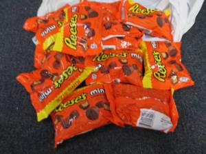 12- 2.5 oz Bags Reeses Minis...