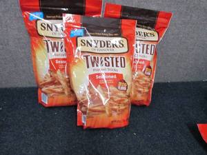 3- 22 oz Bags Snyders Seasoned Twi...