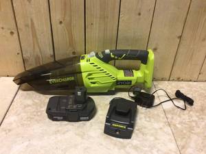 ONE 18V Lithium-Ion Cordless EVERCHARGE Hand Vacuum Kit with 1.3 Ah Compact Battery and Wall AdaptorCharger by RYOBI Customer Returns See Pictures