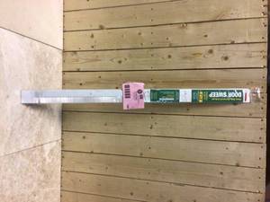 2 in. x 36 in. Heavy-Duty AluminumBrush White Door Sweep by Frost King Customer Returns See Pictures