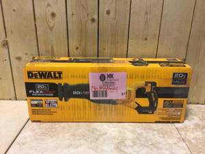 20-Volt MAX Lithium Ion Cordless Brushless Reciprocating Saw with FLEXVOLT ADVANTAGE (Tool Only) by DEWALT Customer Returns See Pictures