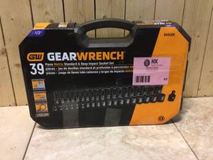 12 in. Drive 6-Point Metric Standard & Deep Impact Socket Set (39-Piece) by GEARWRENCH Customer Returns See Pictures