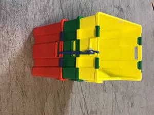 13 Gal. Pack N Stack Storage Bin (3-Pack) by Unbranded Customer Returns See Pictures