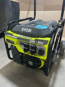 RYOBI 6,500-Watt Gasoline Powered Portable Generator with CO Shutdown Sensor In good condition