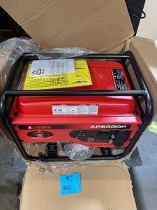 A-iPower 5000-Watt Gasoline Powered Recoil Start Portable Generator with CO Sensor Open box customer return