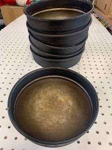 LOT OF SIX COMMERCIAL PIZZA PASTA PANS 9 INCH
