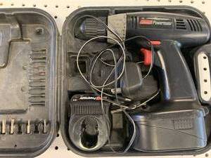 COLEMAN POWER MATE, 18V CORDLESS DRILL KIT TESTED WORKING