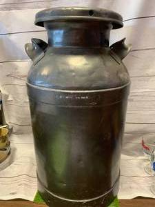 VINTAGE CREAM CAN 24 INCH TALL
