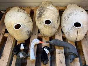 3 DECOYS WITH MISCELLANEOUS HEADS