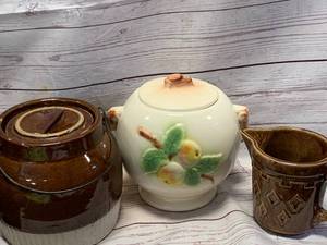 VINTAGE JARS & PITCHER