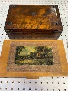 LOT OF TWO ANTIQUE BOXES