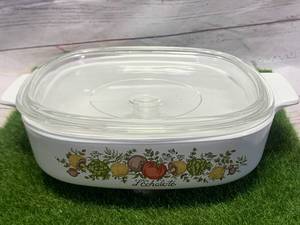 VINTAGE CORNING WARE SPICE OF LIFE A-1-B CASSEROLE DISH WITH LID