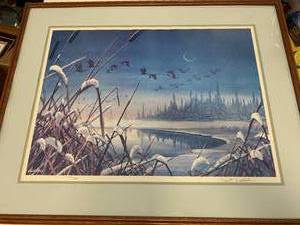 SIGNED & NUMBERED FRAMED ARTWORK 24 X 31