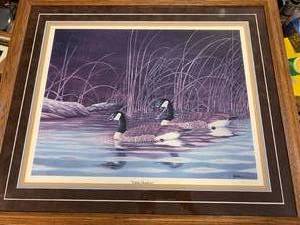 SIGNED & NUMBERED FRAMED ARTWORK 27 X 32