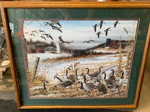 FRAMED WILDLIFE ARTWORK 30 X 36