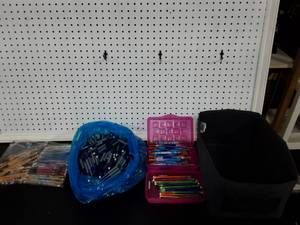Large Lot Of Mechanical Pencils & Pencil Boxes With Bin