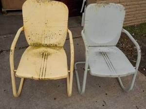 lot 151 image: 2 Metal Chairs...