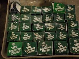 lot 162 image: 30 Boxes Hillman Fasteners - variou...